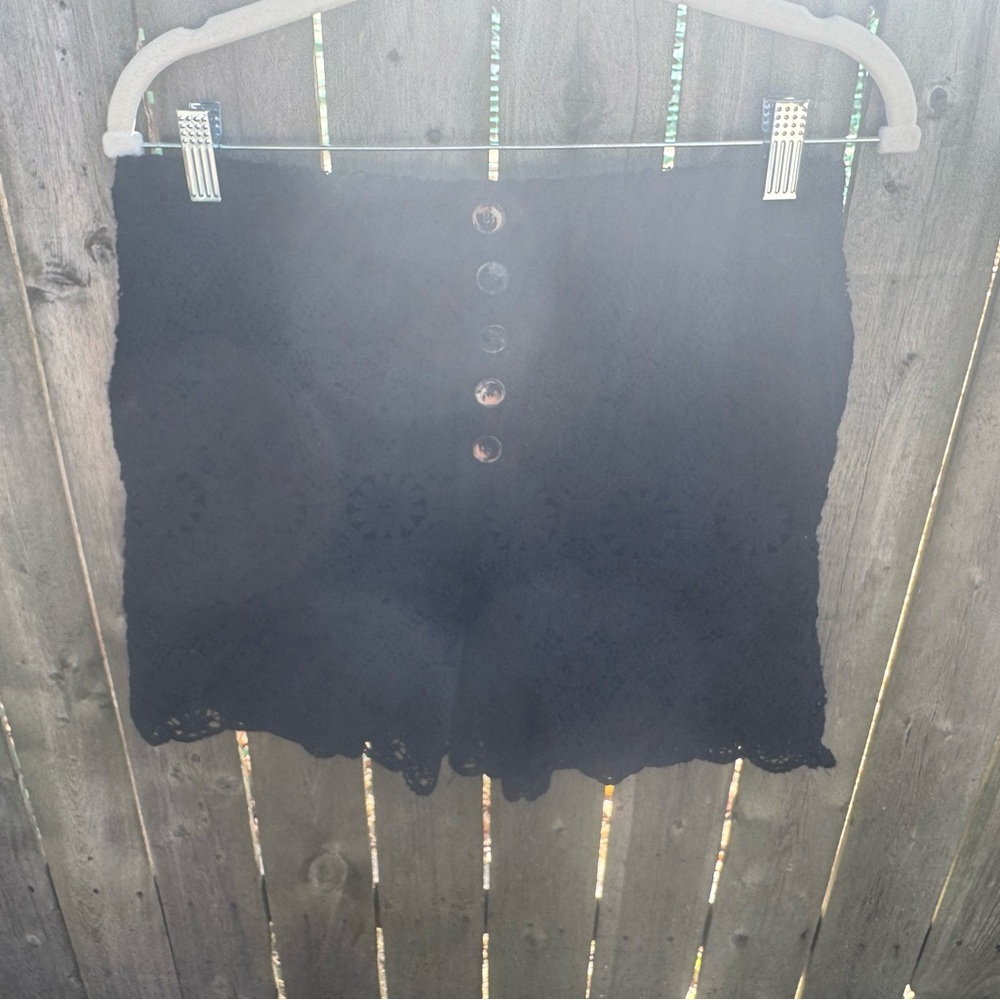 Maeve Black Lace Shorts